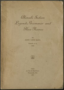 Abenaki Indian Legends, Grammar and Place Names